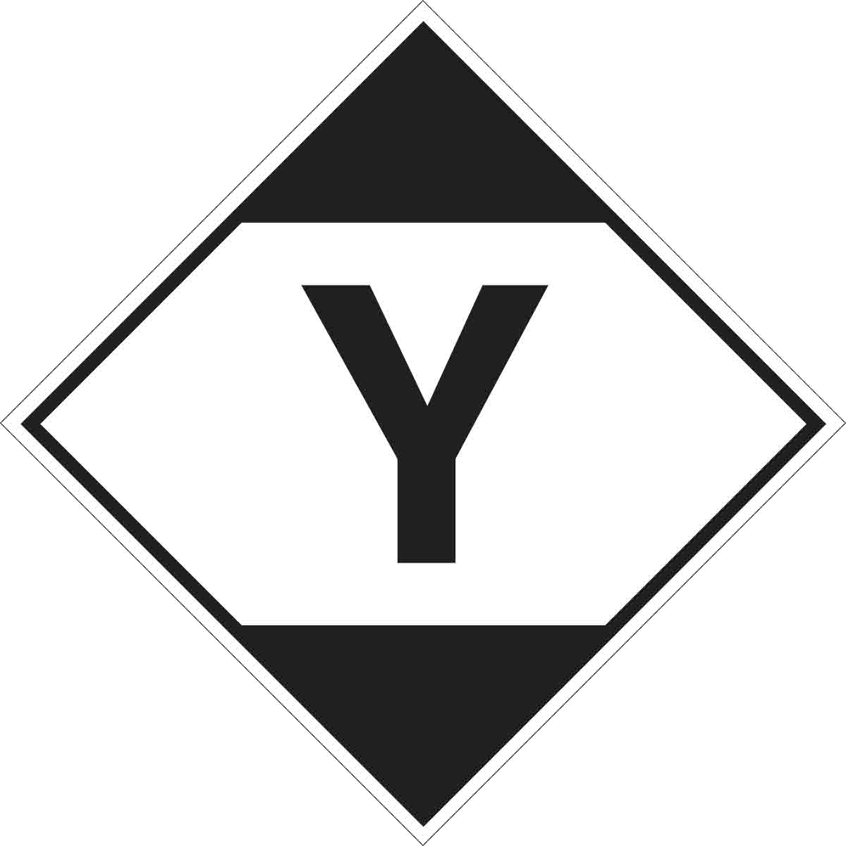143440 B7569 4X4 BLK/WHT 500/RL DOT Y LABEL