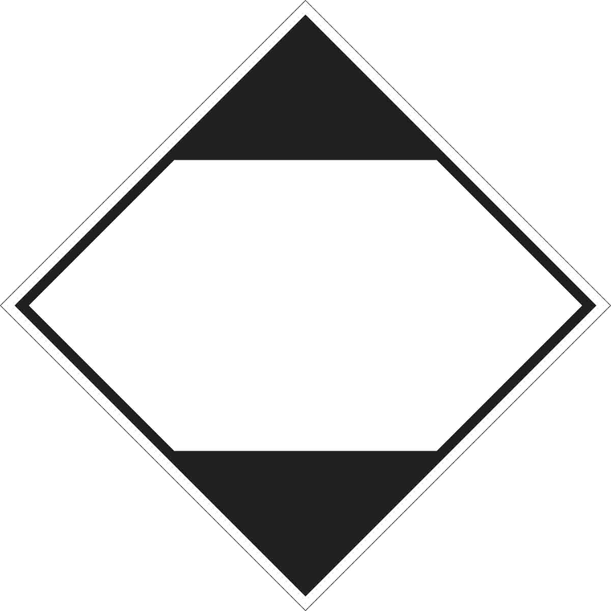 143441 B7569 4X4 BLK/WHT 500/RL BLANK DOT LABEL