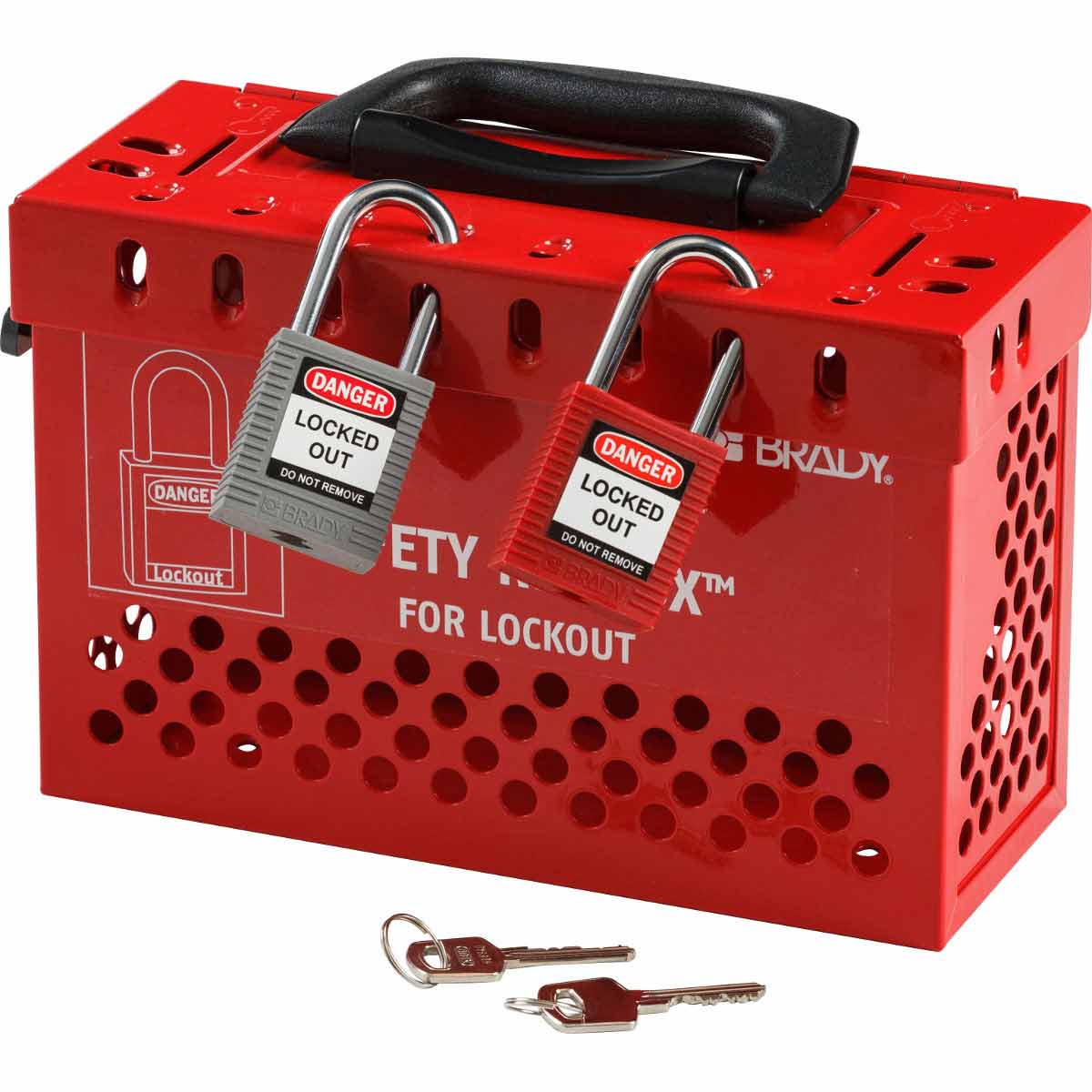 Brady Part: 145579 - Safety Redbox Mountable Group Lock Box