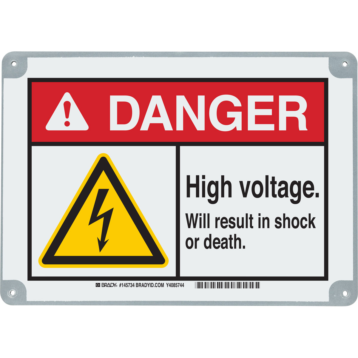 145735 B869 10X14 DANGER HIGH VOLTAGE