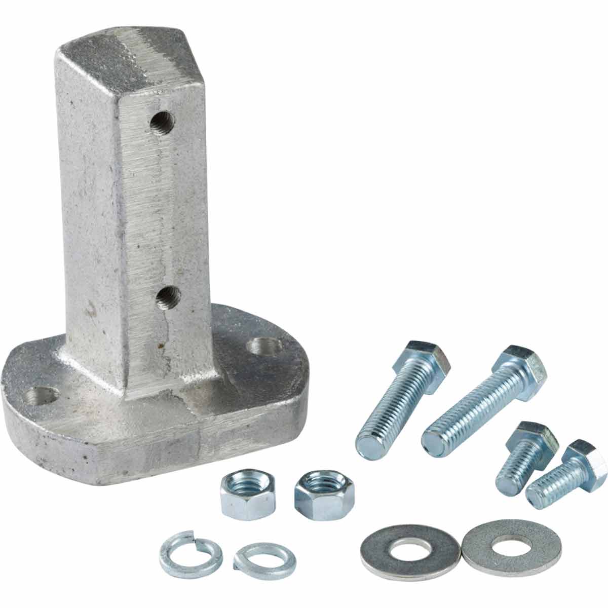 145962 ALUMINUM SIGN BASE - STUB HARDWARE