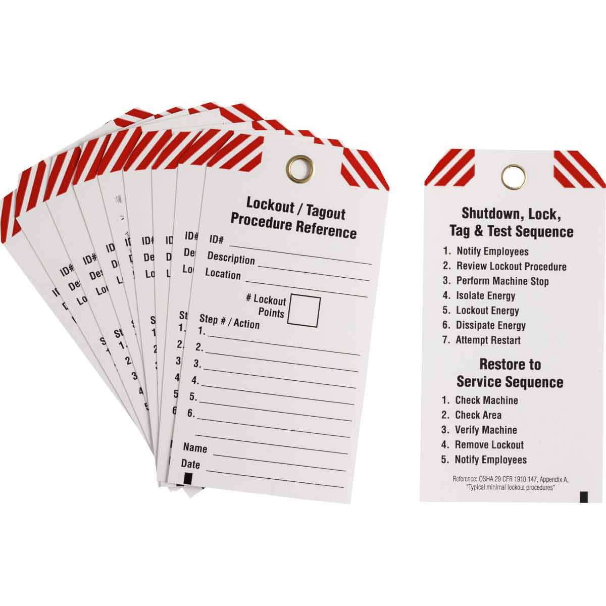 148863 10 WRITE-ON LO PROCEDURE TEMPLATE TAGS