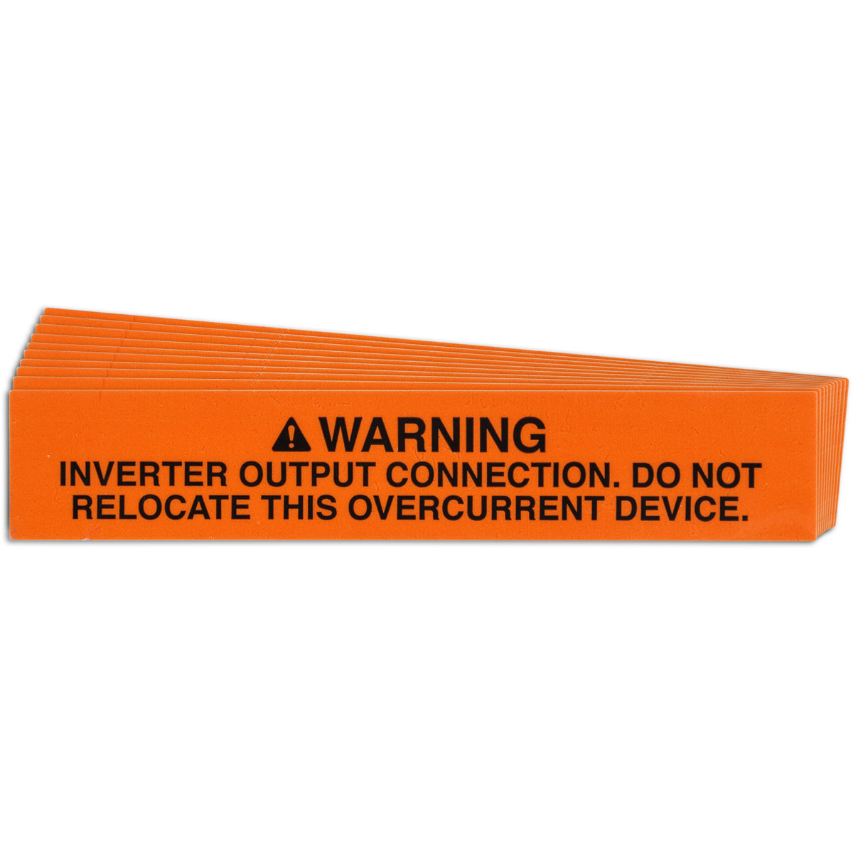 Pre-Printed SOLAR RELOCATE Warning Labels