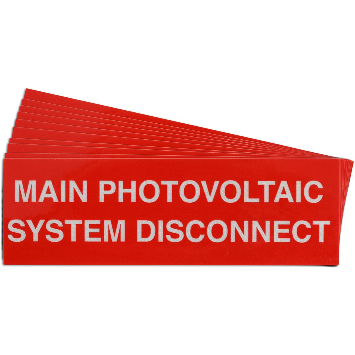 Pre-Printed SOLAR MAIN PV DISC Warning Labels