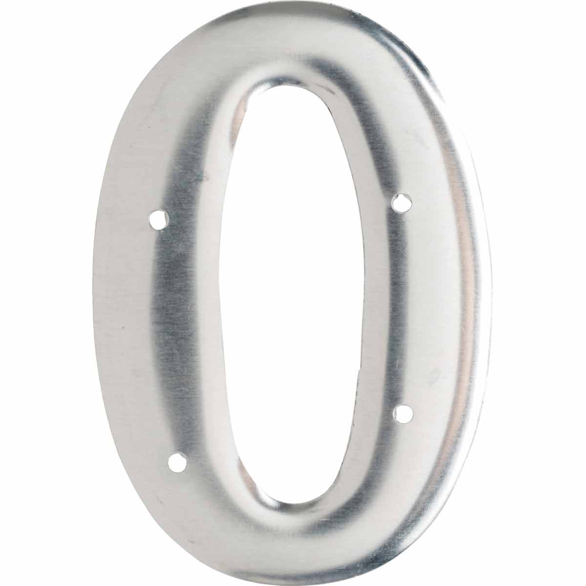 1600-O 3" Aluminum Embossed N&L Silver O 10/PK