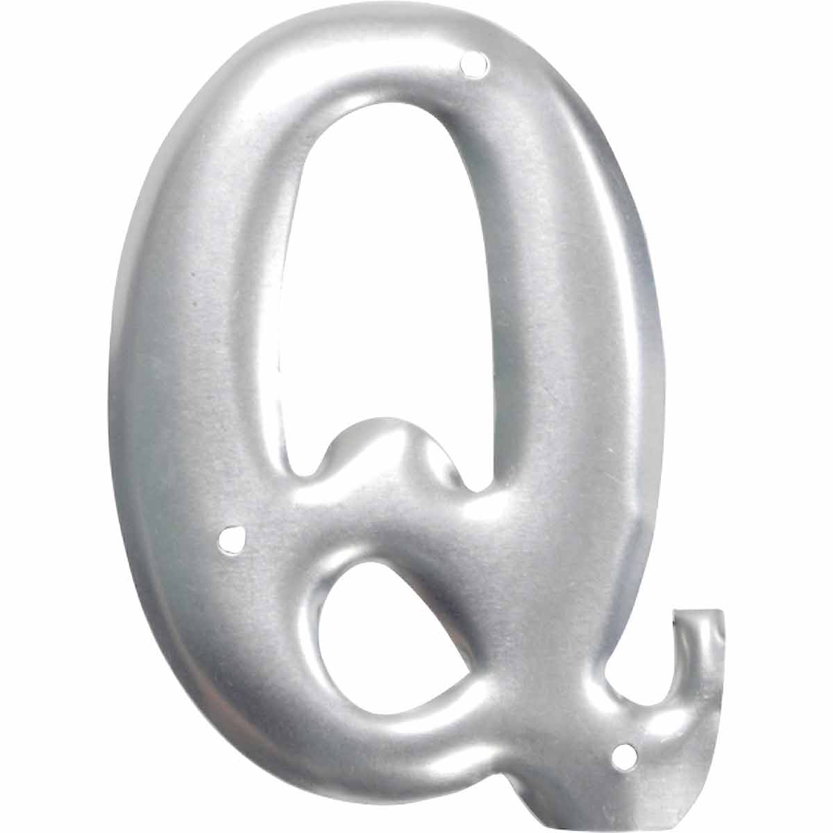 1600-Q 3" Aluminum Embossed N&L Silver Q 10/PK