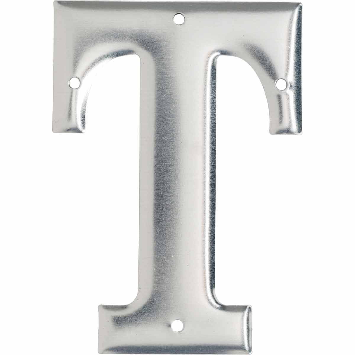 1600-T 3" Aluminum Embossed N&L Silver T 10/PK