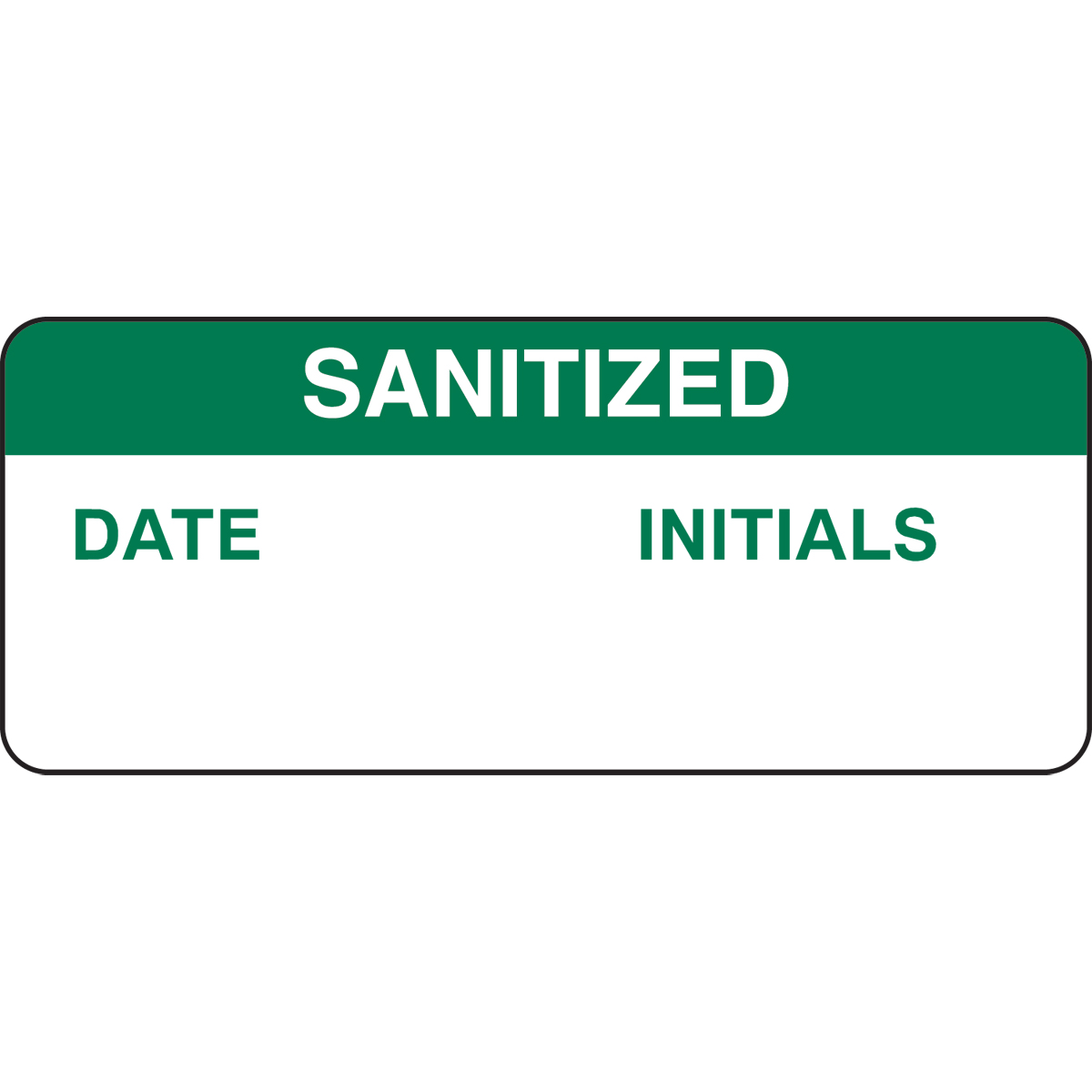 Sanitized Write-On Inspection Labels