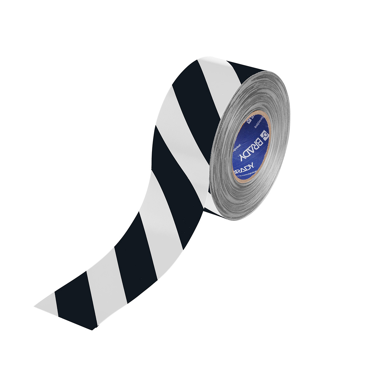 177040 Floor Marking Tape 3inx100ft Black/White
