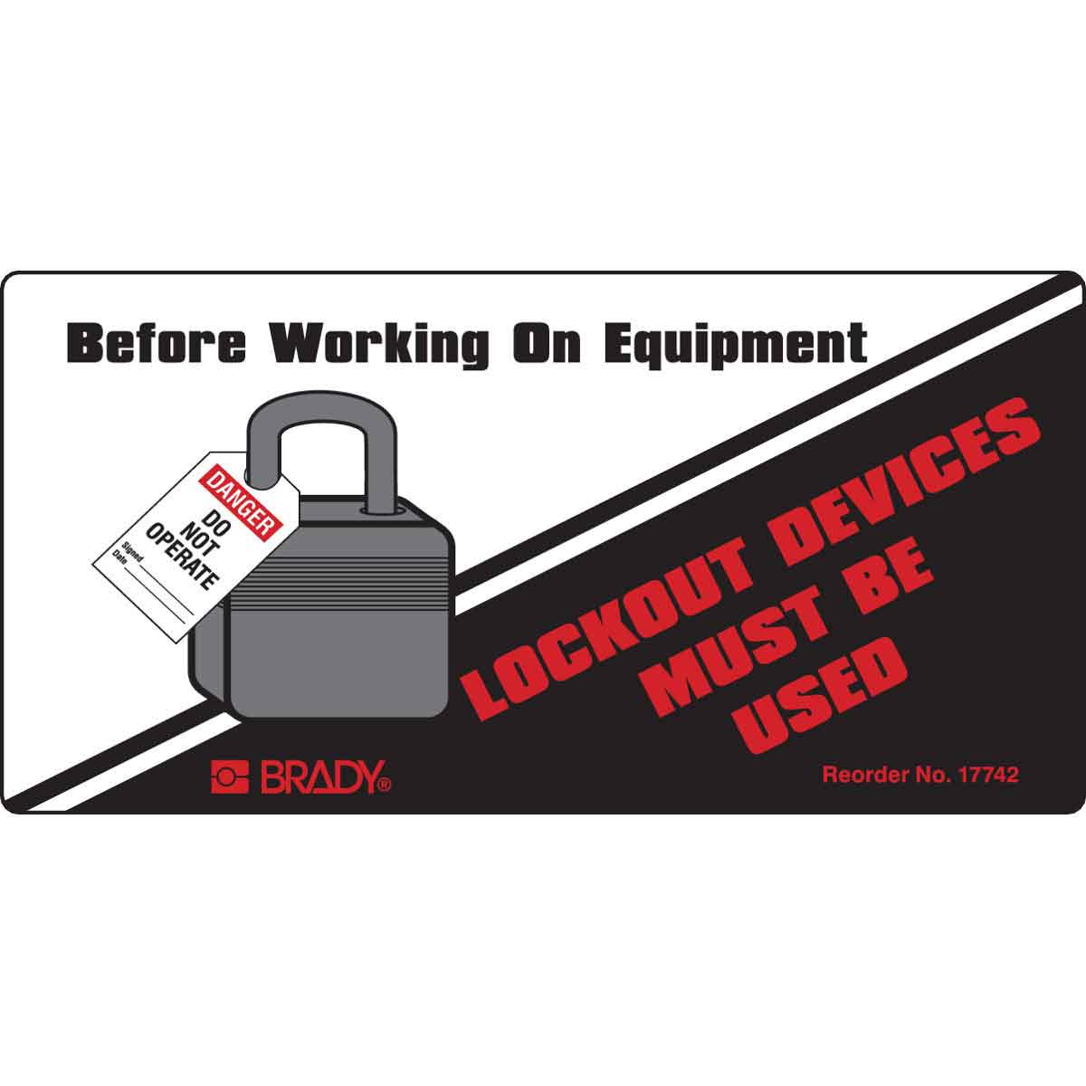17742LS B7569 2X4 25/PK LOCKOUT DEVICES MUST BE