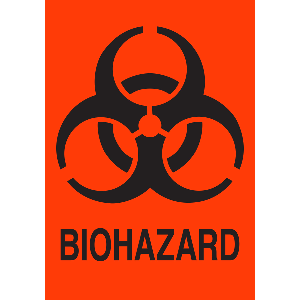 18766LS-A Lbls BIOHAZARD 5x3.5 20PK