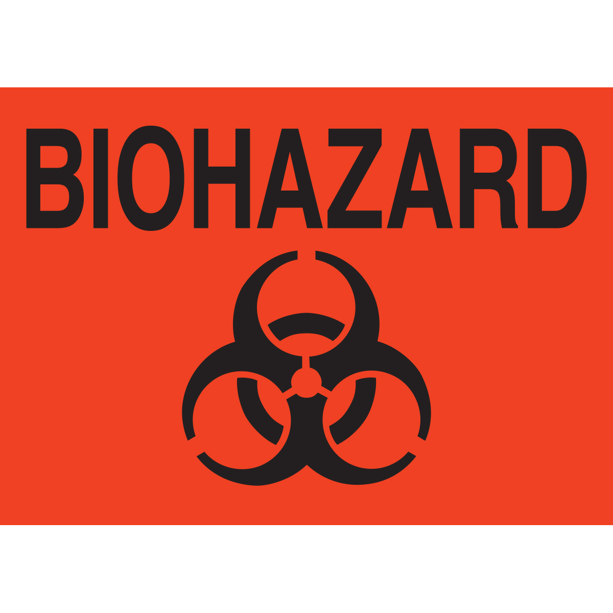 85554-A Lbls BIOHAZARD 10x14 Sign
