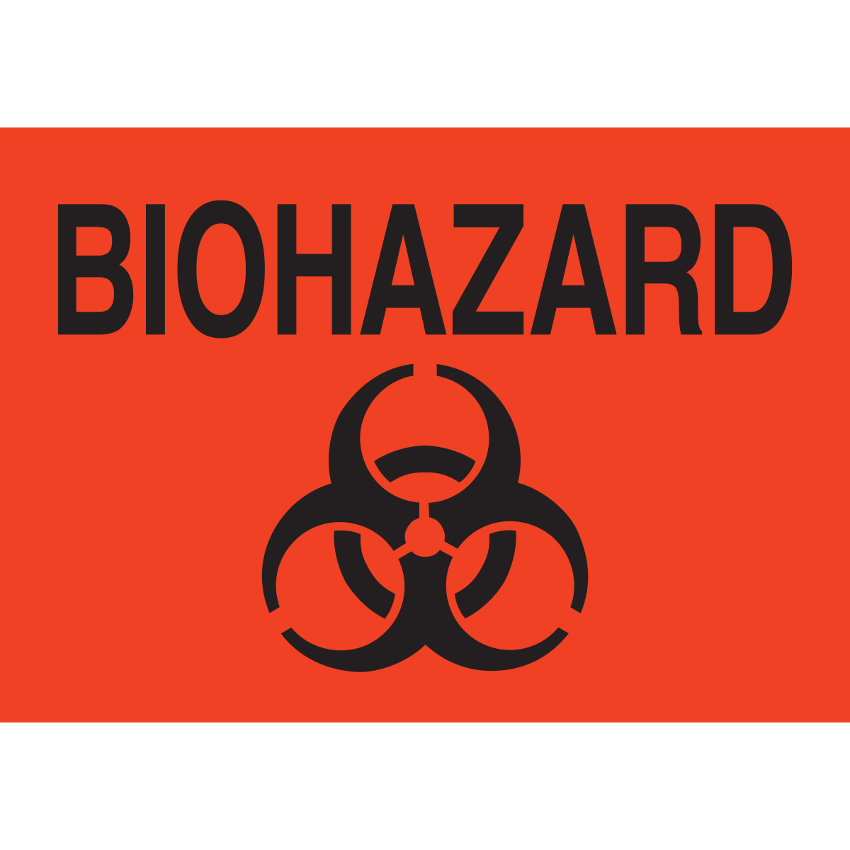 85553-A Lbls BIOHAZARD 7x10 Sign