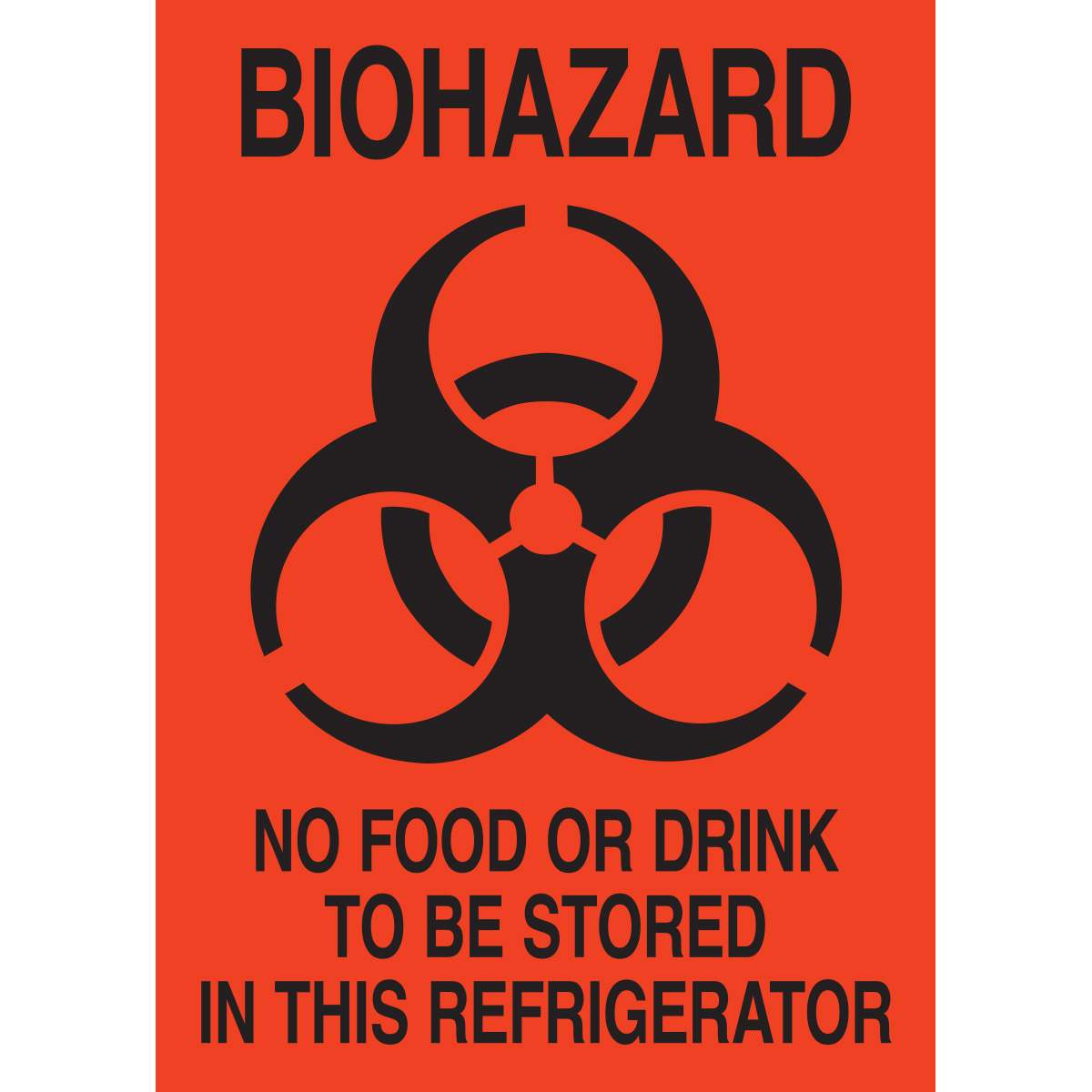 126635-A Lbls BIOHAZARD 14x10 Sign