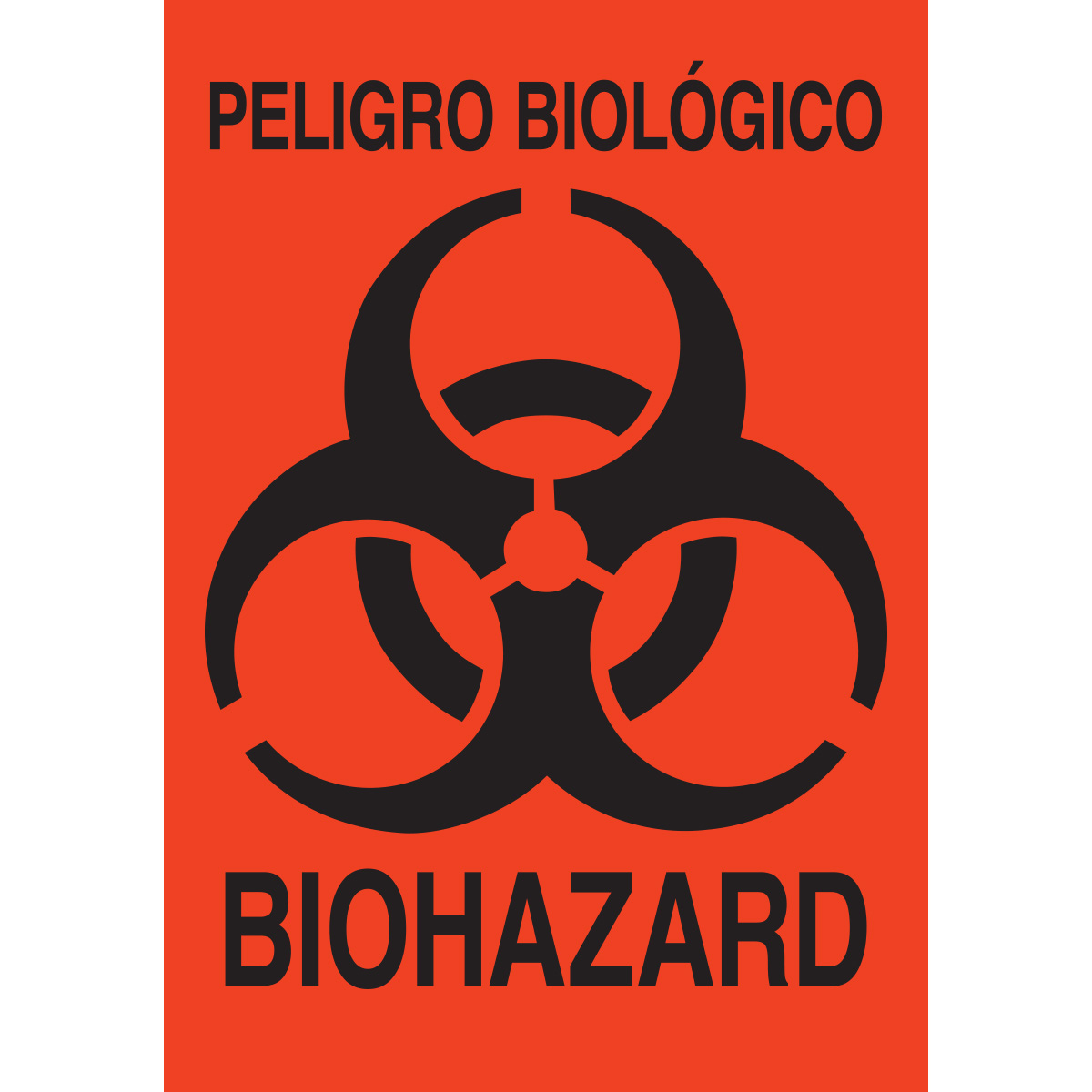 31467LS-A Lbls BIOHAZARD Bi-lingual 10x7 10pk