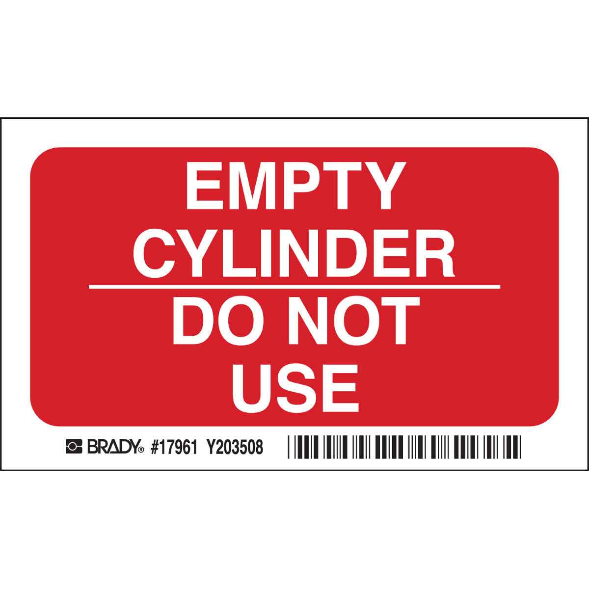 17961 B302 SAFETY SIGNS WHT/RED