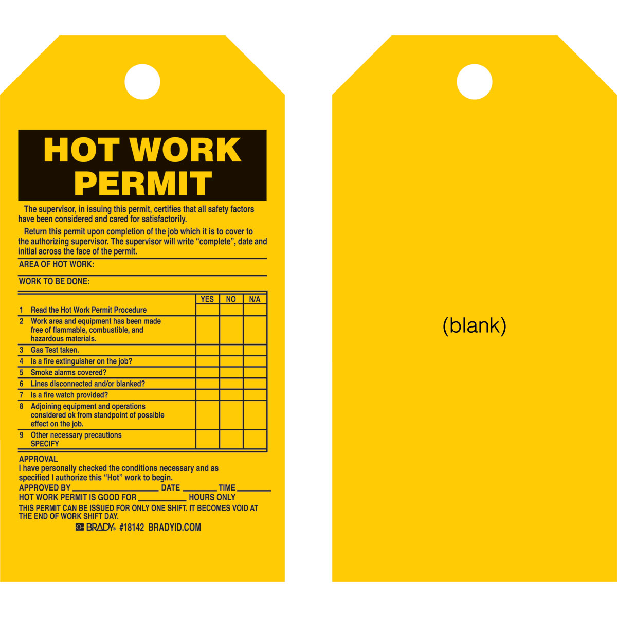 what is a hot work permit