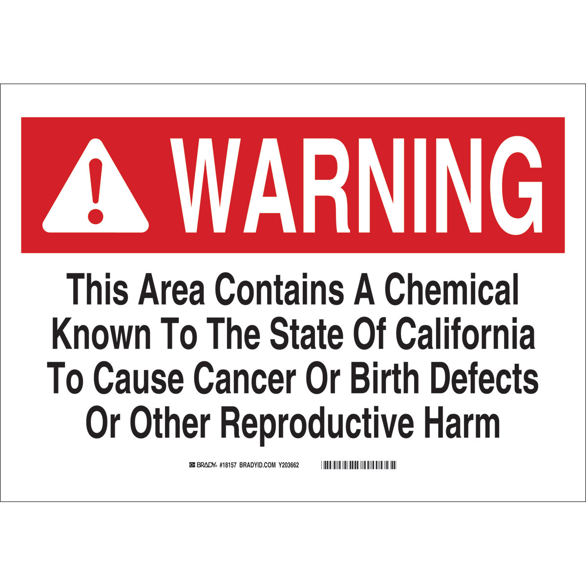 B450 SAFETY SIGNS BLK/RED/WHT