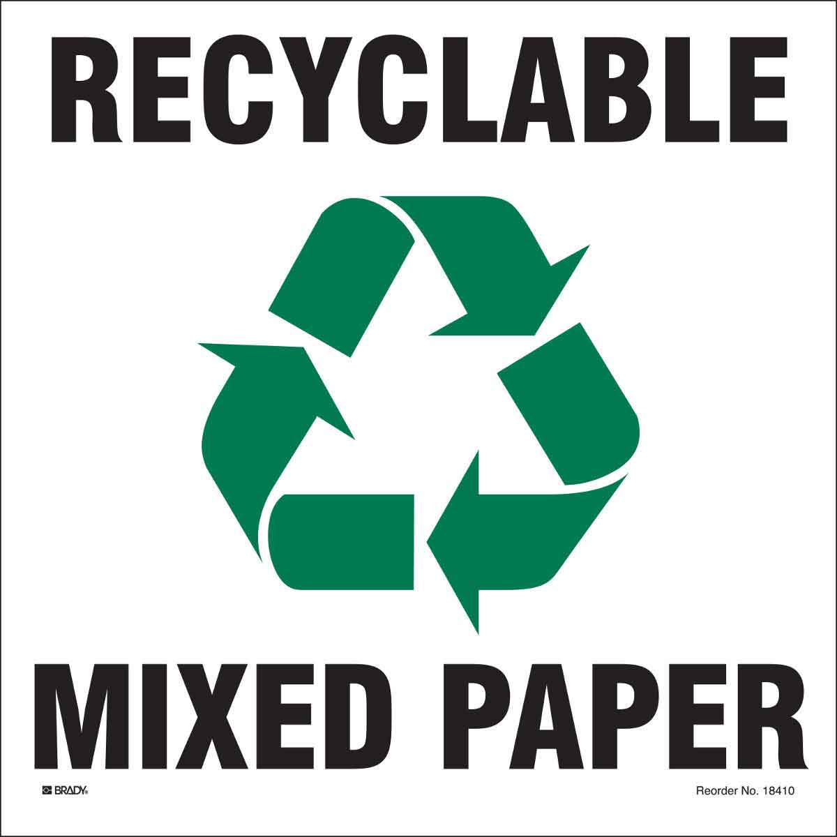 18410LFLS B-595 10X10 5/PK MIXED PAPER