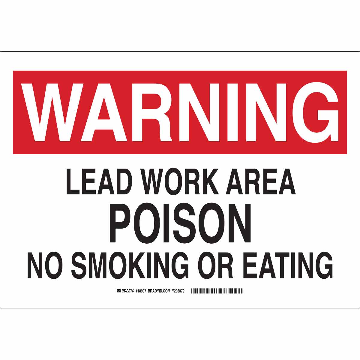 B140 SAFETY SIGNS BLK/RED/WHT