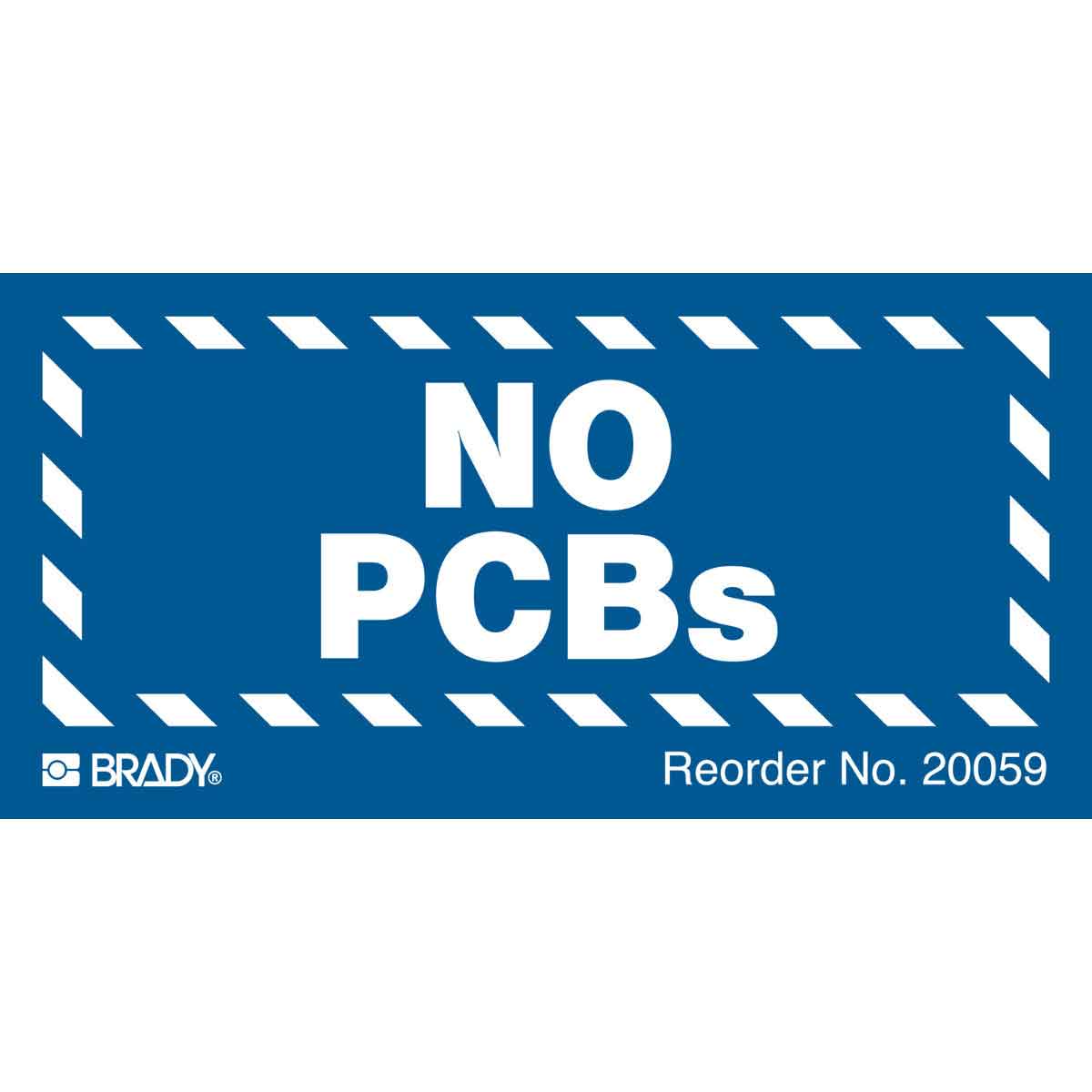 20059LS B-302 1X2 WHT/BLUE 100/PK NO PCBS