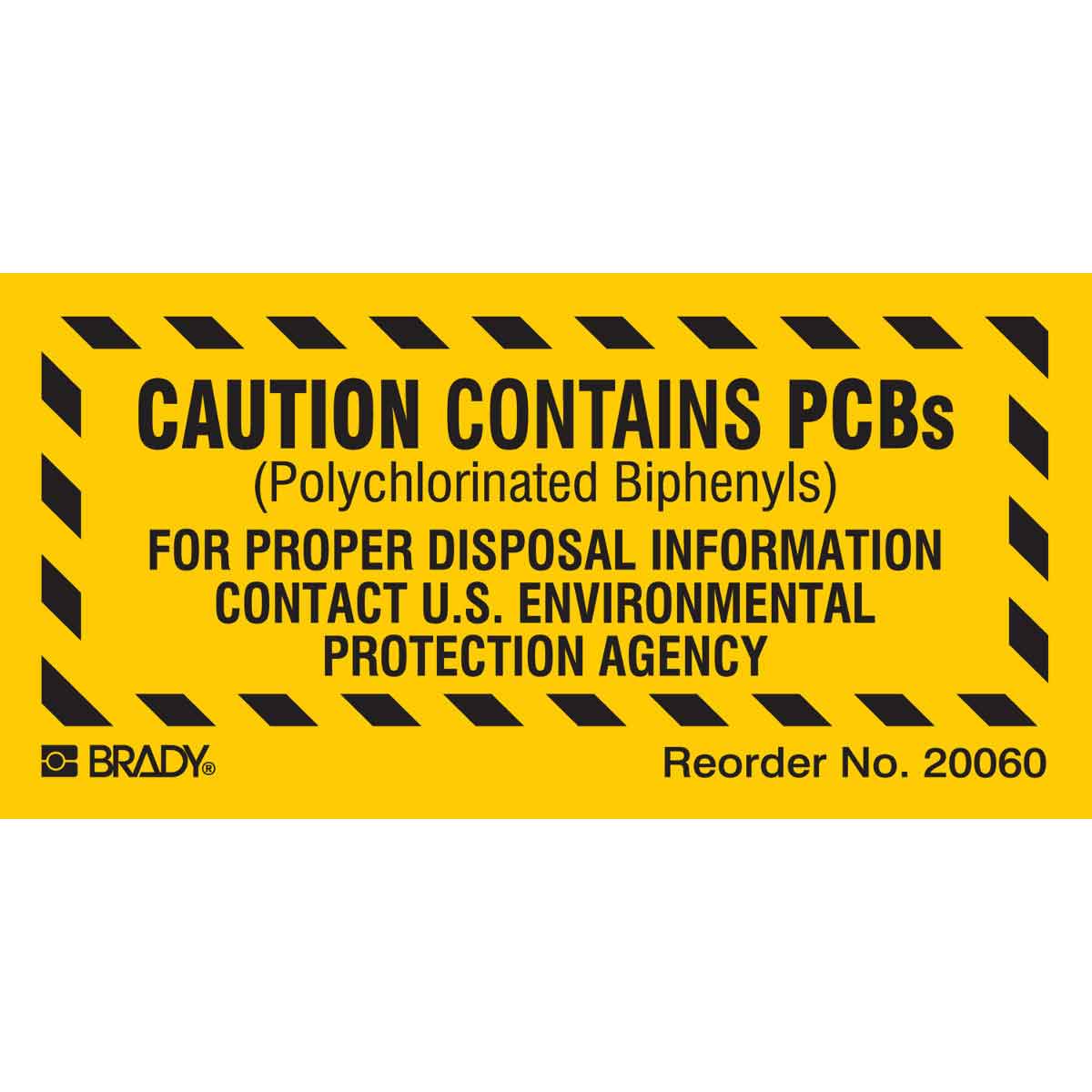 20060LS B-933 1X2 100/PK CAUTION CONTAINS PCBS