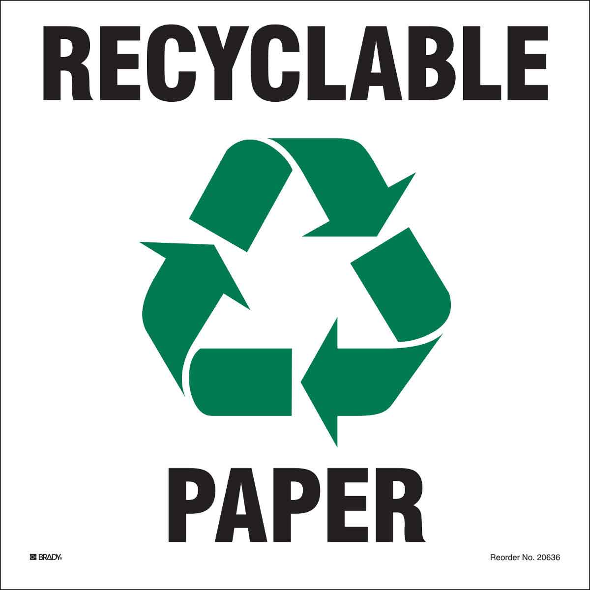20636LFLS B-595 10X10 5/PK RECYCLABLE PAPER