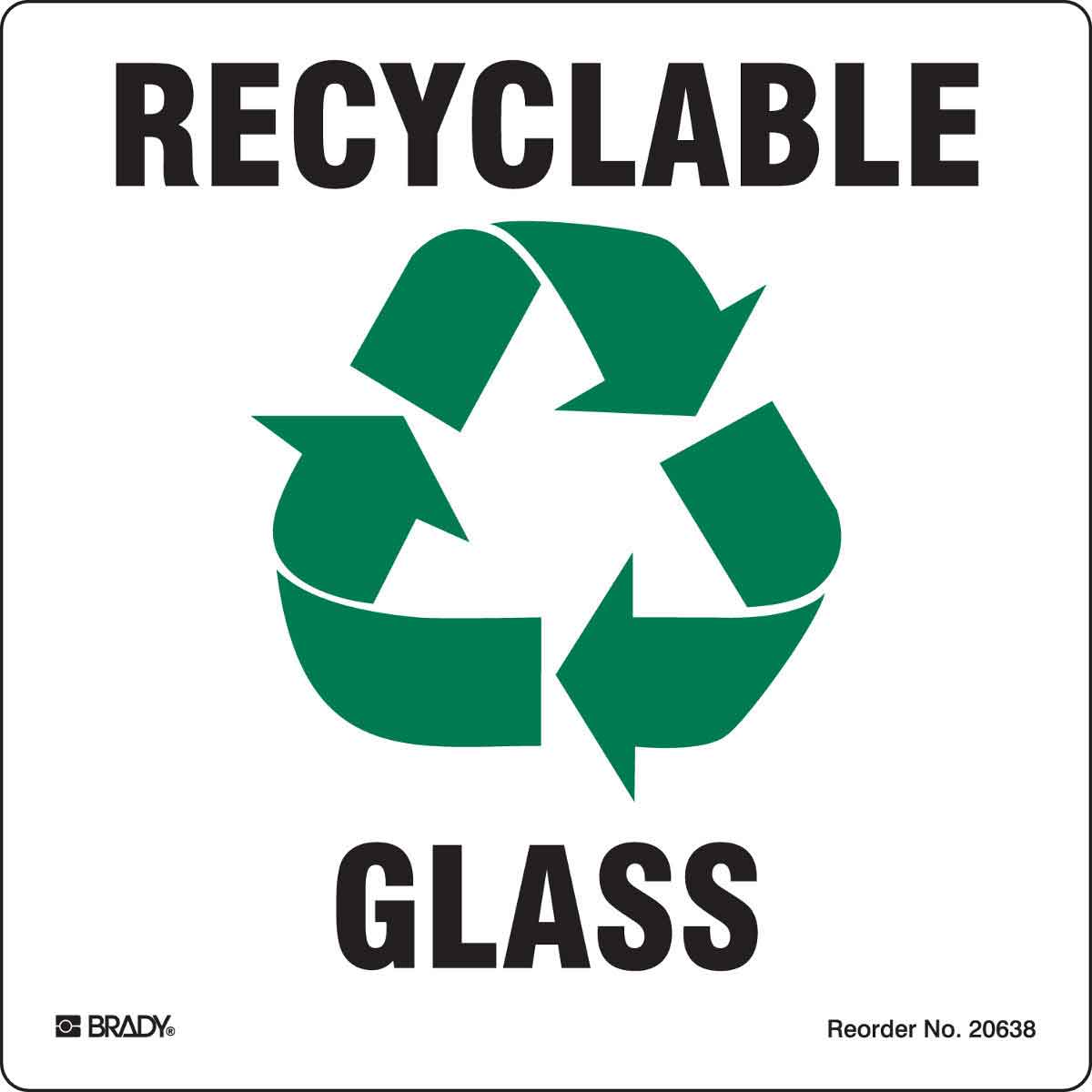 20638FLS B-7569 5X5 5/PK RECYCLABLE GLASS