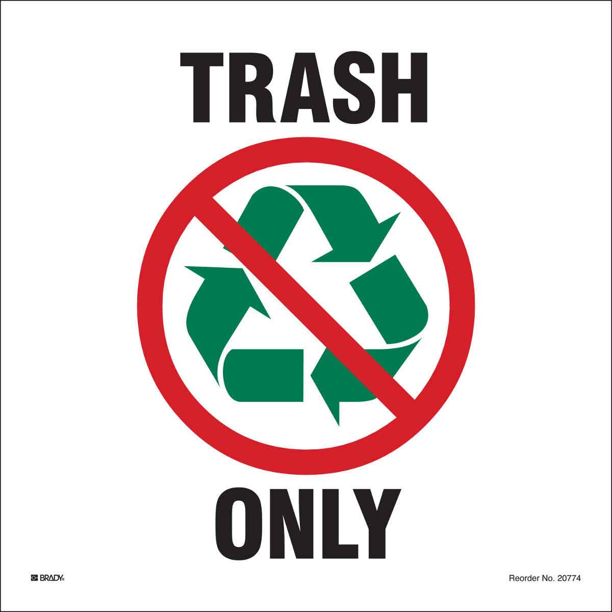 20774LFLS B-595 10X10 5/PK TRASH ONLY