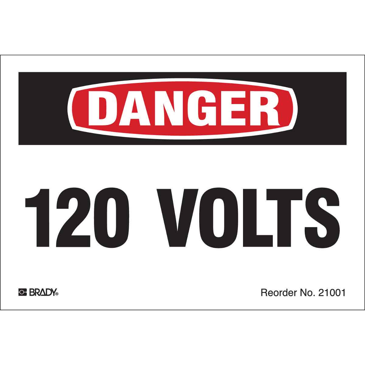 21001LS B-997 3.5X5 8/PK BLK/RED/WHT 120 VOLTS