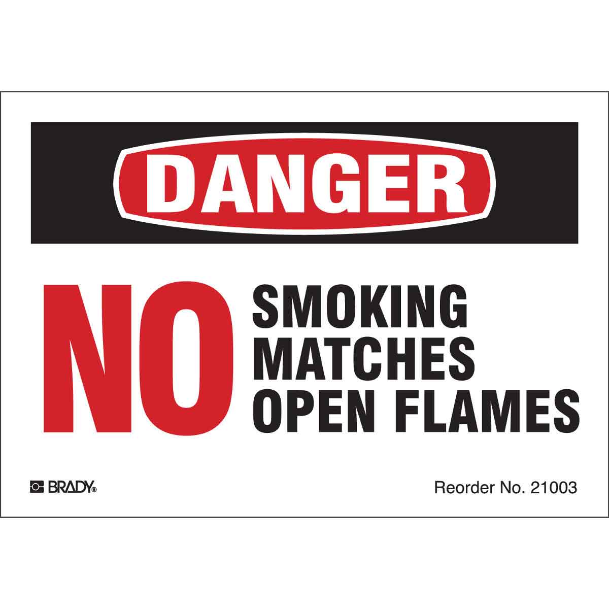 21003LS B-997 3.5X5 8/PK NO SMOKING, MATCHES