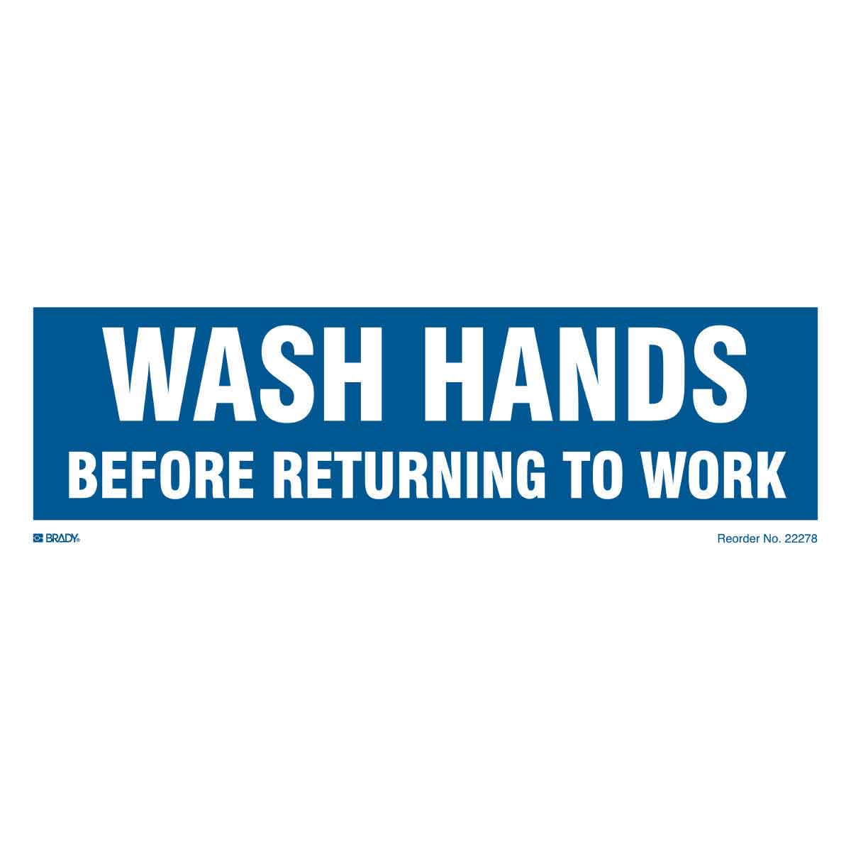 22278KLS B-302 3.5X10 10/PK WASH HANDS BEOFRE