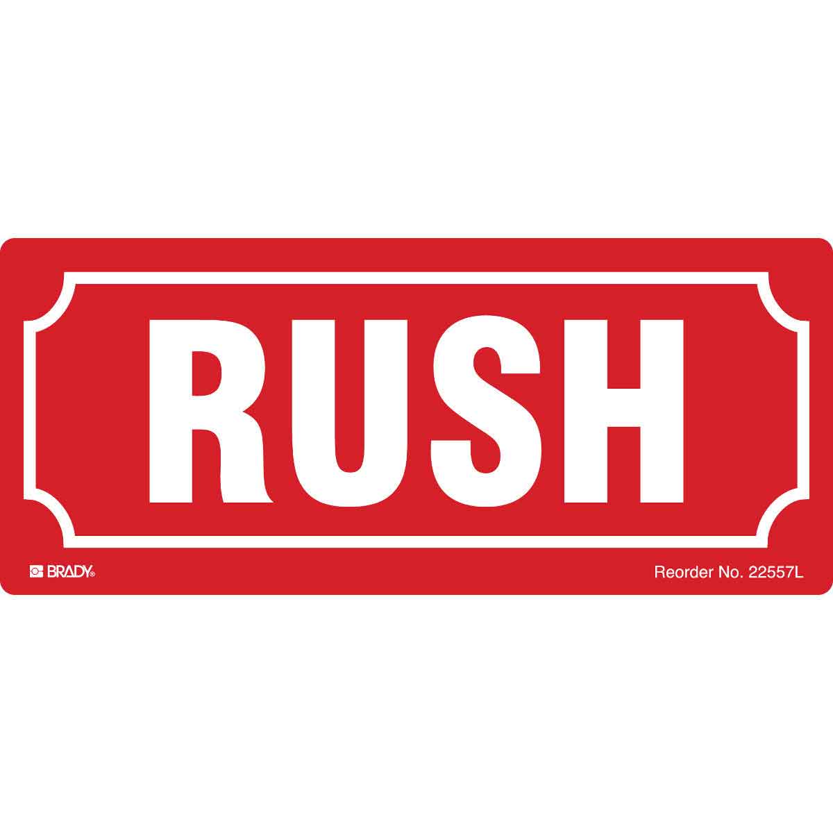 22557LLS B-235 3X7 25/PK RUSH SHIPPING LABEL