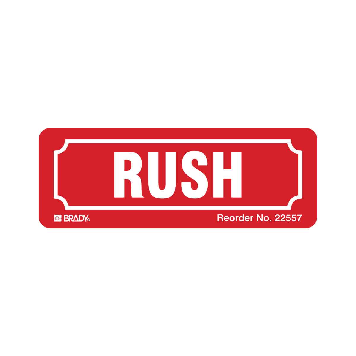 22557LS B-235 1.125X3.125 500/PK RUSH LABEL