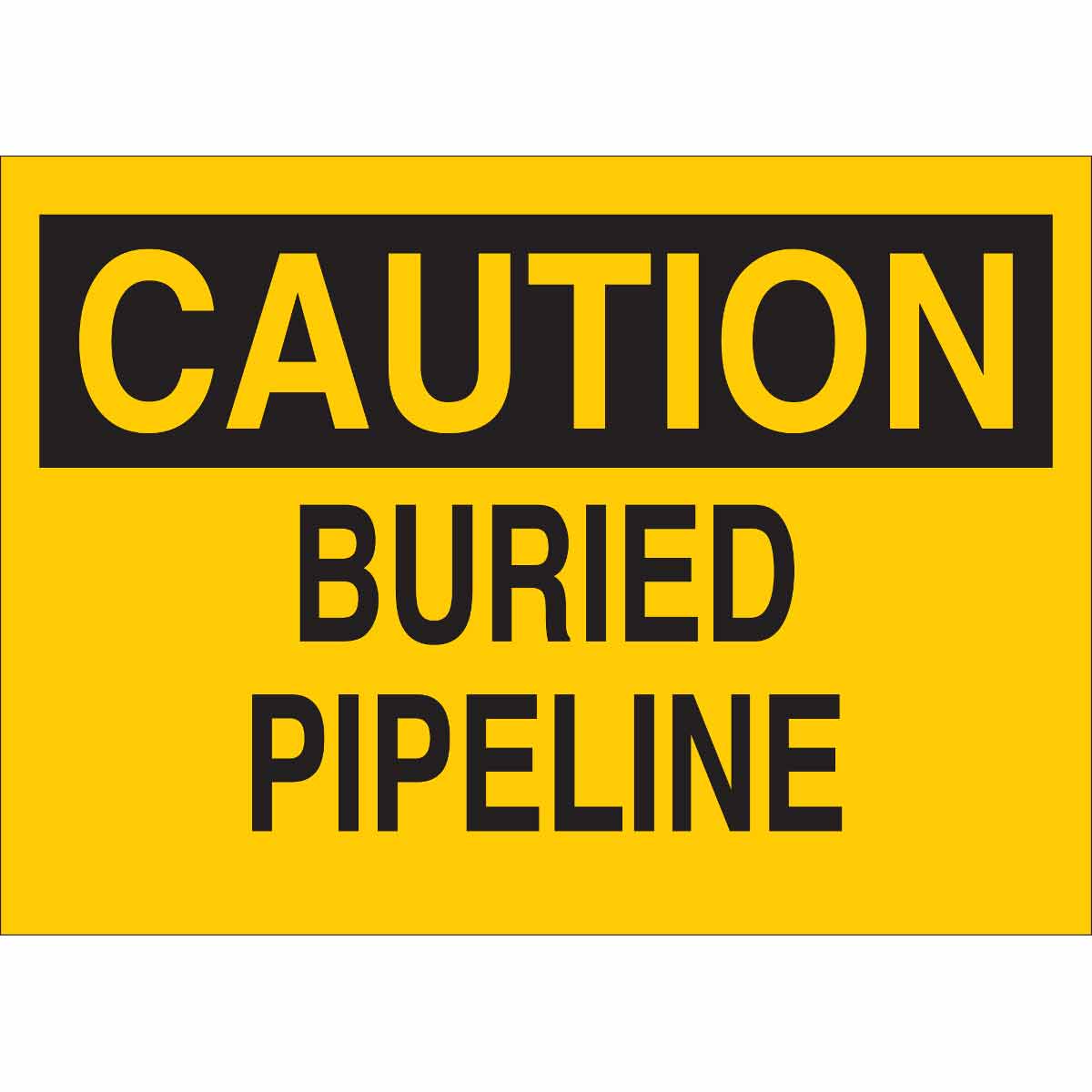 22704 B401 10X14 BLK/YEL CAUTION