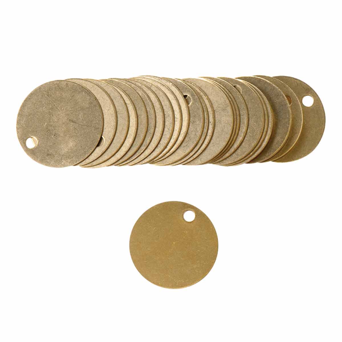 Metal Tags - 2, Brass, Blank S-15240 - Uline