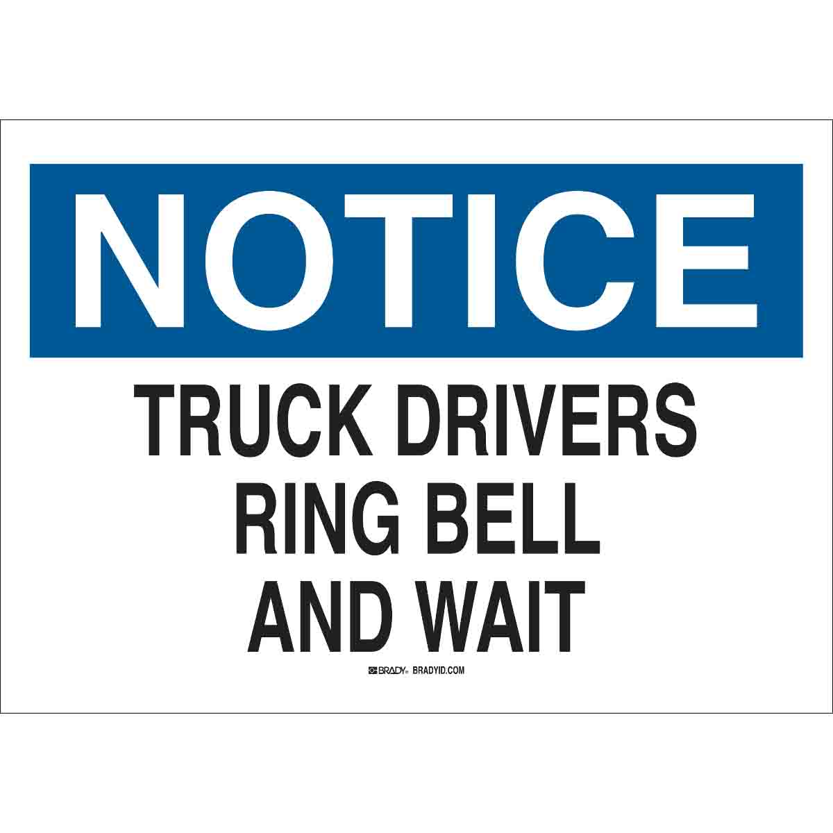 25835 B401 10X14 BLU/BLK/WHT NOTICE