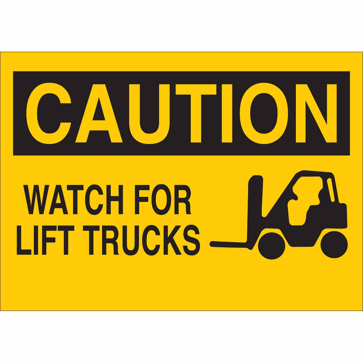 25906 B401, 10HX14W,BLK/YEL, WATCH FORKLIFTS