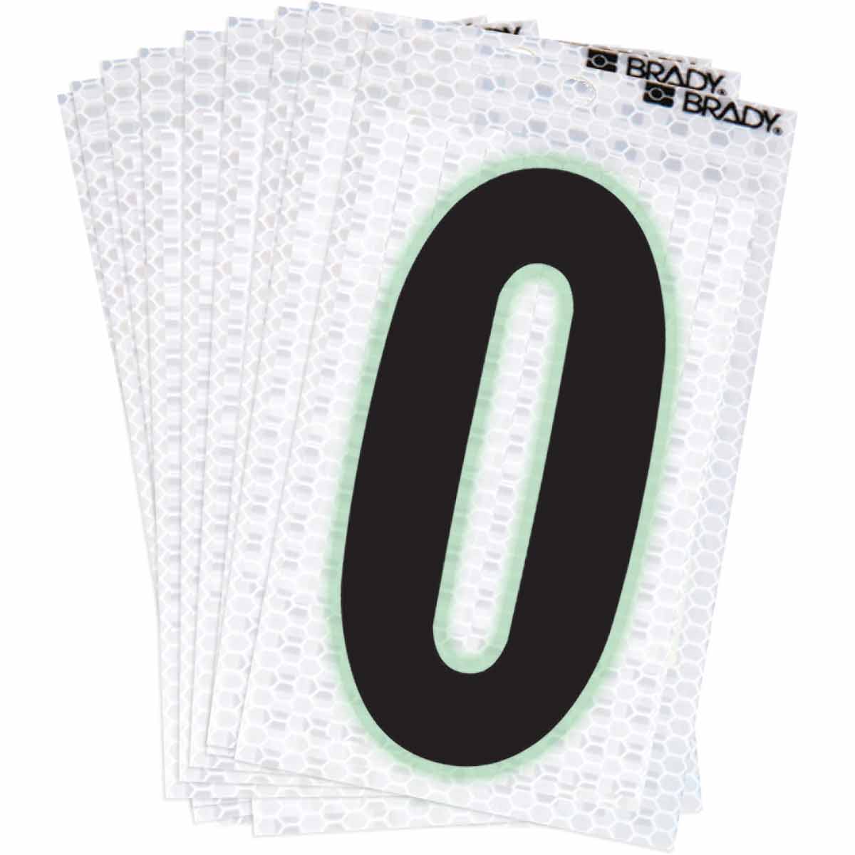 3000-0 2 in N&L BL, GN Glow on Silver 0 10/PK