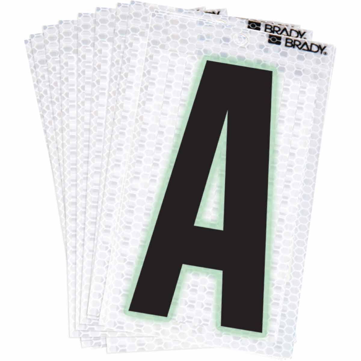3000-A 2 in N&L BL, GN Glow on Silver A 10/PK