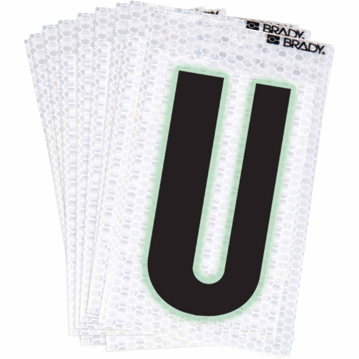 3000-U 2 in N&L BL, GN Glow on Silver U 10/PK
