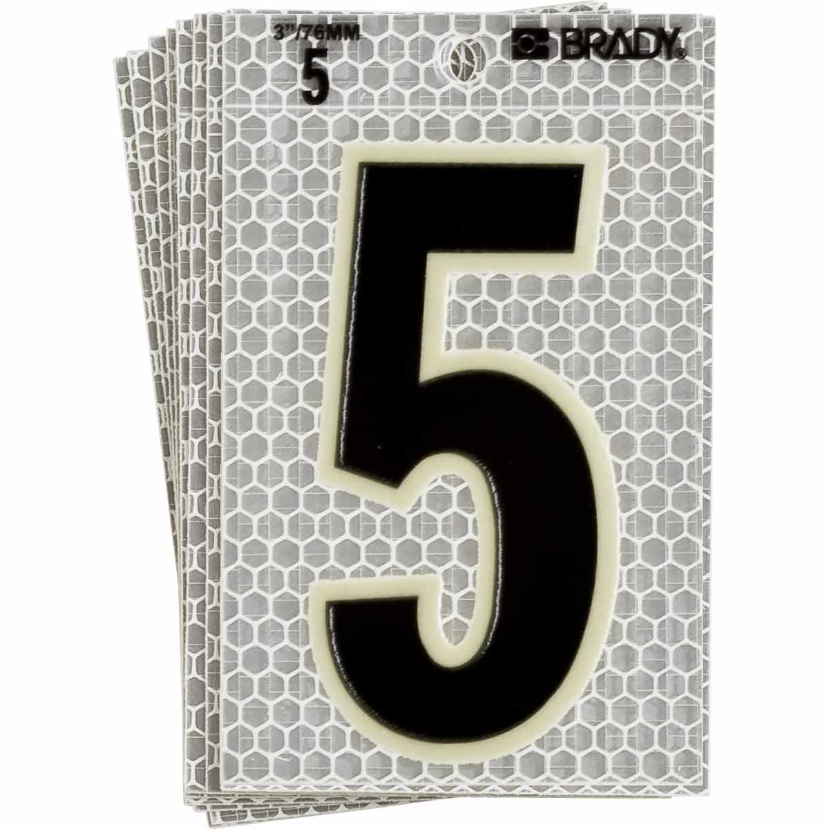 thumbnail image 2 of Nikkalite Custom Reflective Vinyl Letters & Numbers – 3.5 Inch – 8 Color Options 2 of 5