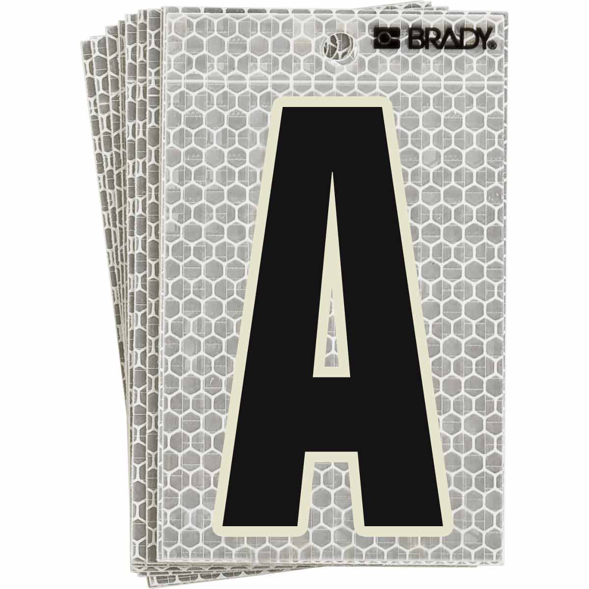3020-A 5 in N&L BL, GN Glow on Silver A 10/PK