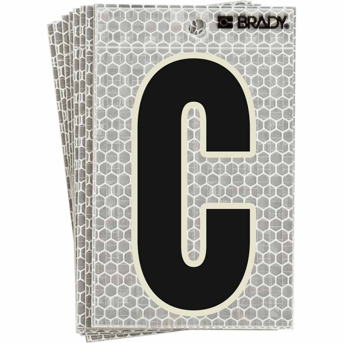 3020-C 5 in N&L BL, GN Glow on Silver C 10/PK