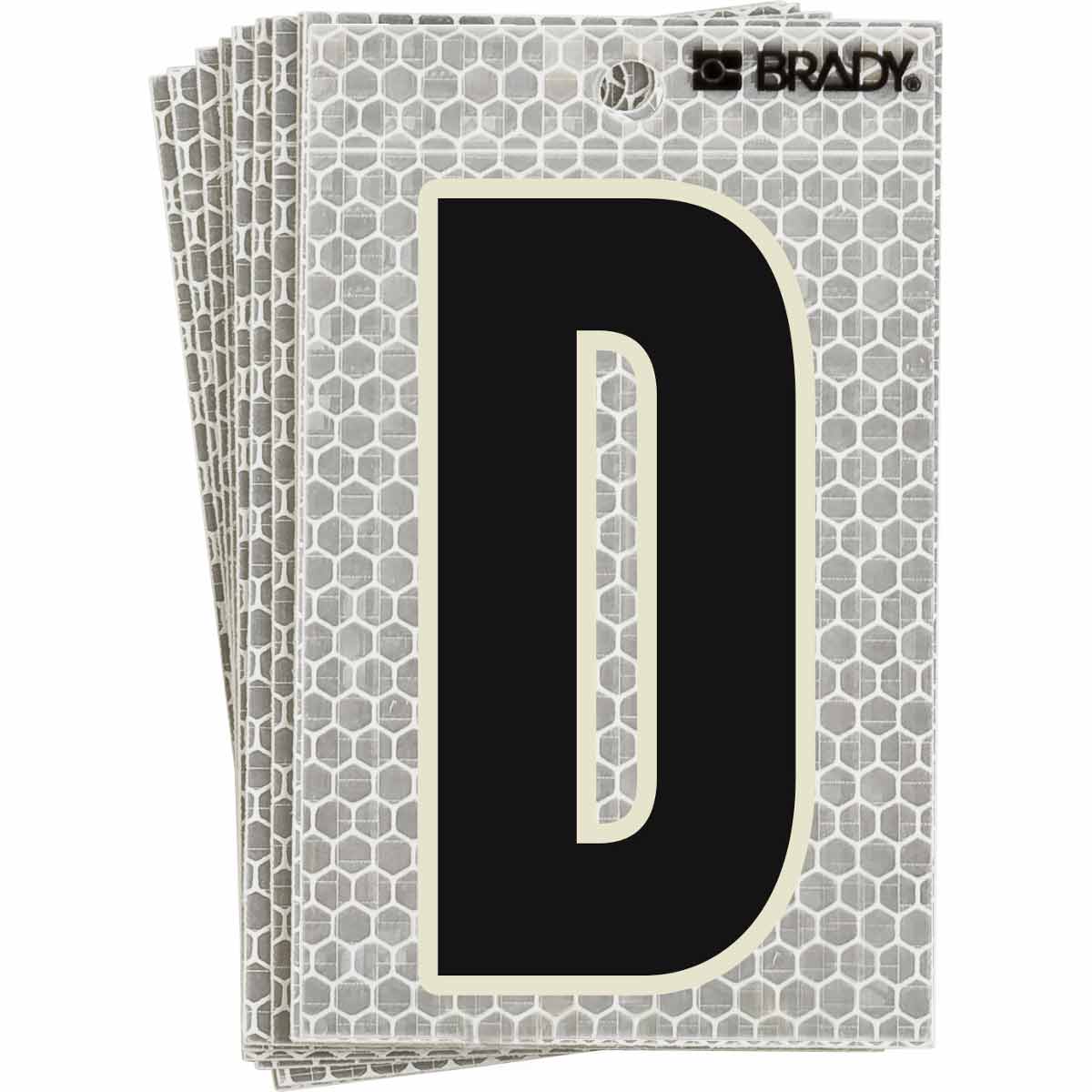 3020-D 5 in N&L BL, GN Glow on Silver D 10/PK