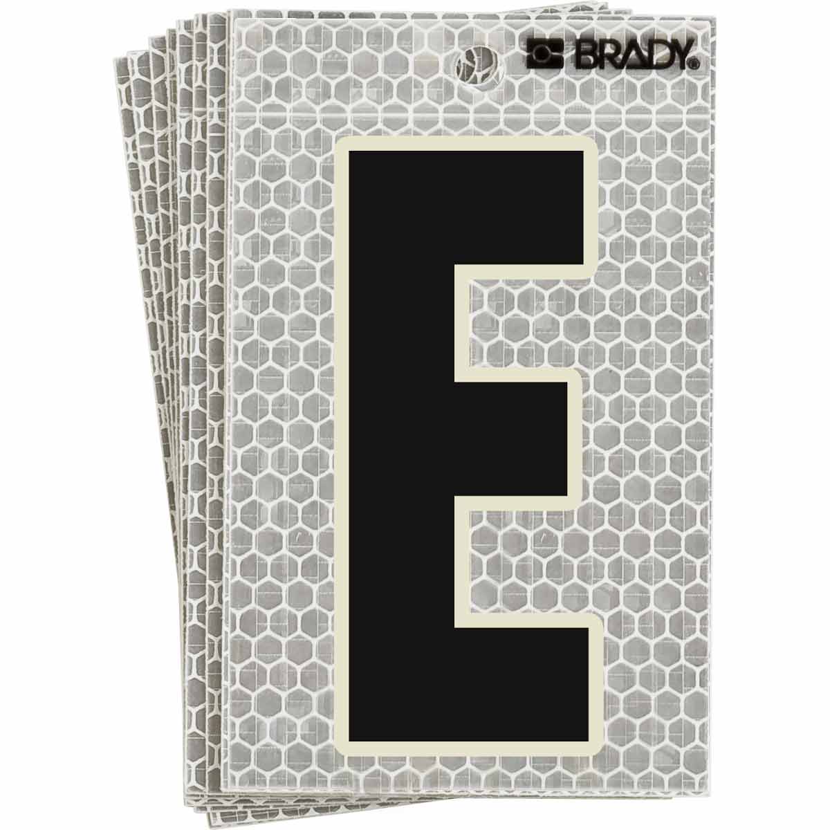 3020-E 5 in N&L BL, GN Glow on Silver E 10/PK