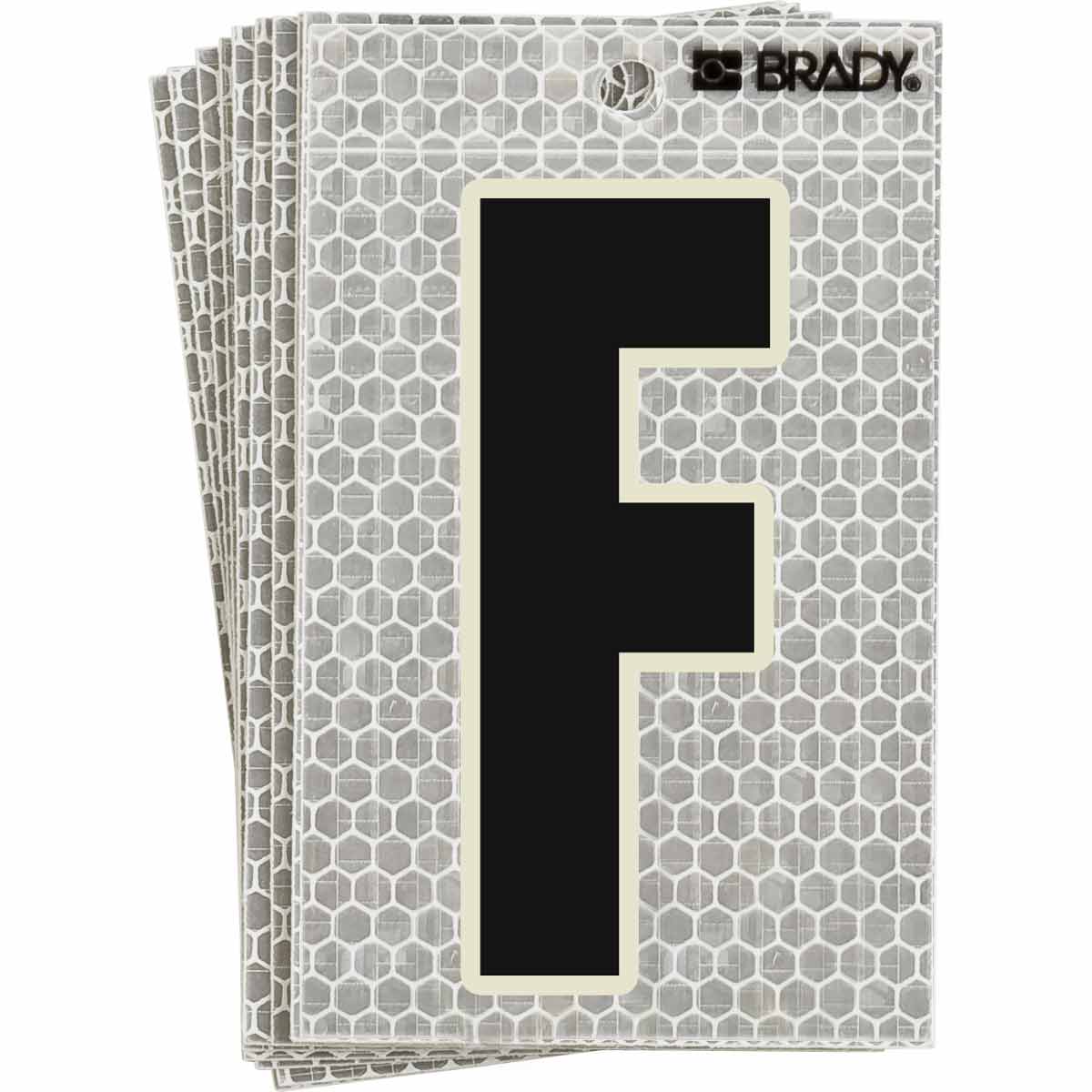 3020-F 5 in N&L BL, GN Glow on Silver F 10/PK
