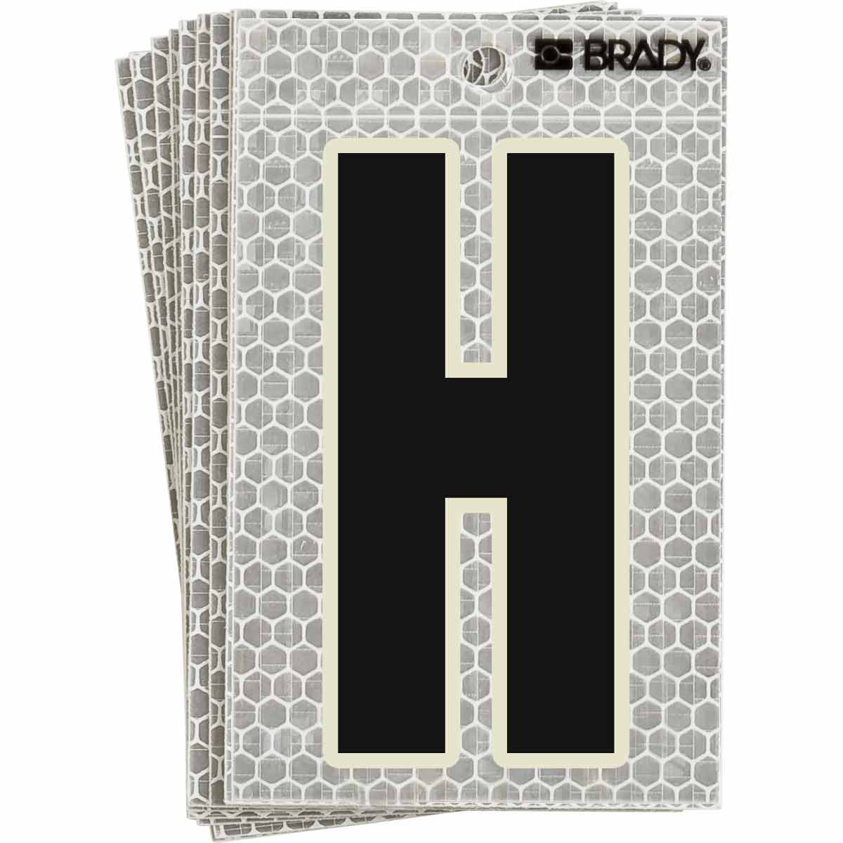 3010-H 3 in N&L BL, GN Glow on Silver H 10/PK