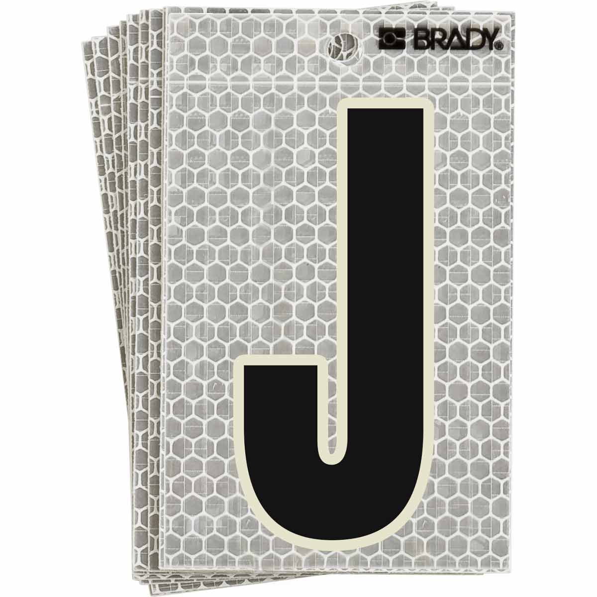 3010-J 3 in N&L BL, GN Glow on Silver J 10/PK