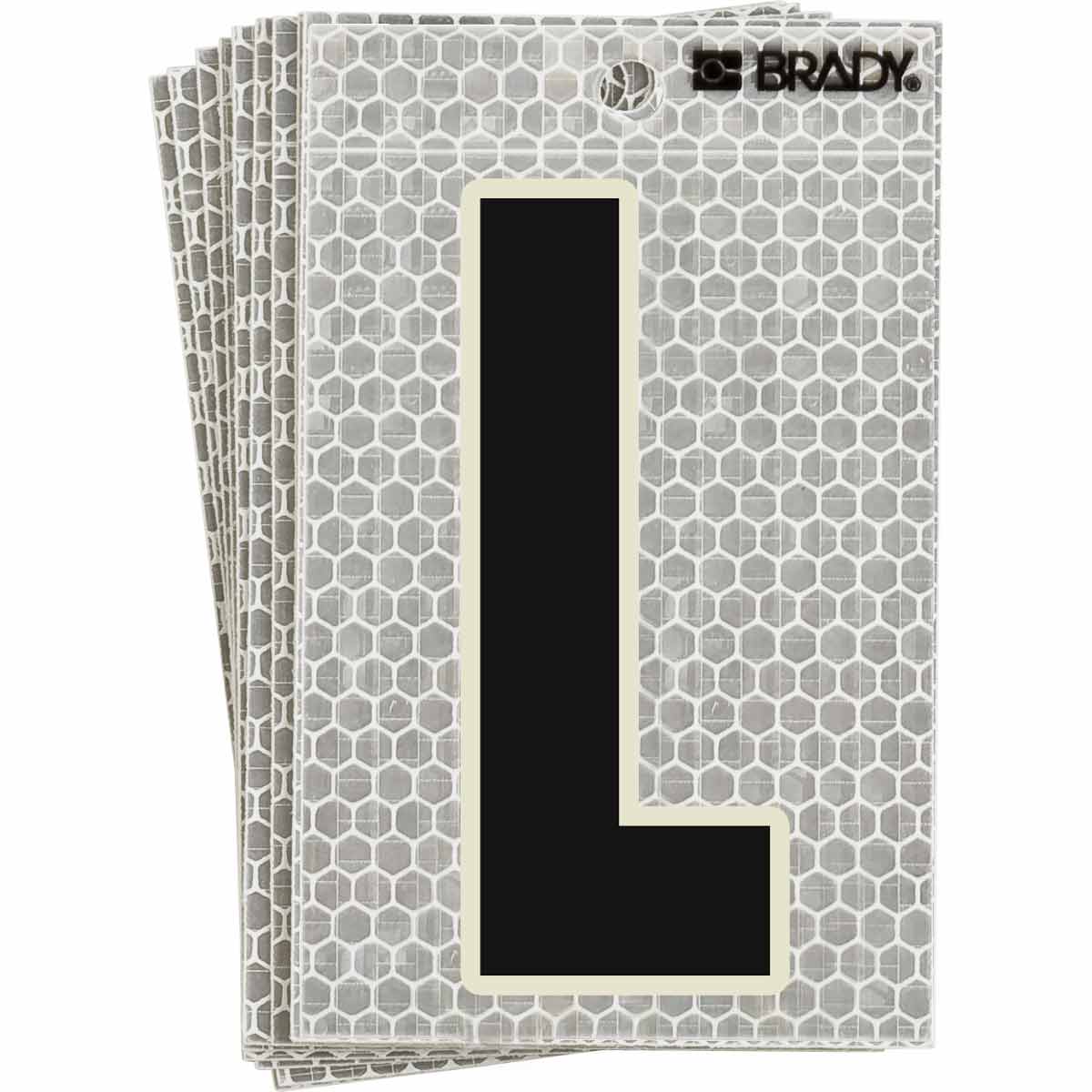3010-L 3 in N&L BL, GN Glow on Silver L 10/PK